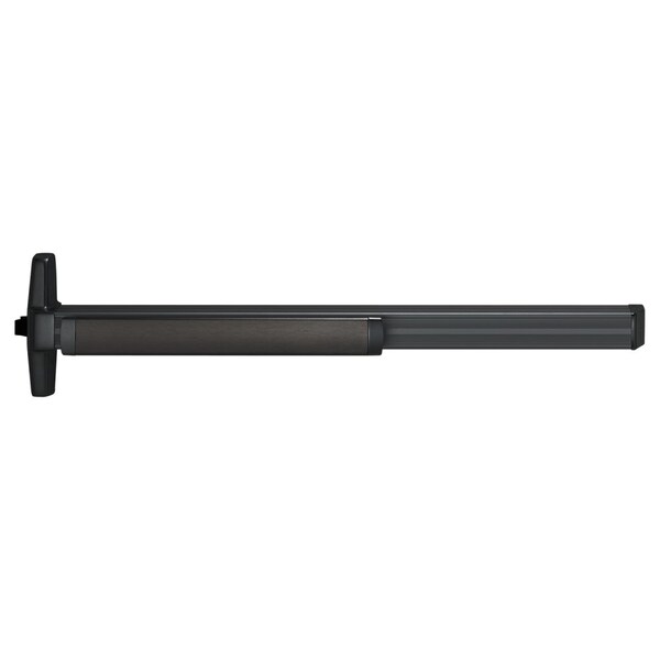 Grade 1 Rim Exit Device, Narrow Stile Pushpad, 36-in, Exit Only, Less Trim, Less Dogging, Quiet Elec